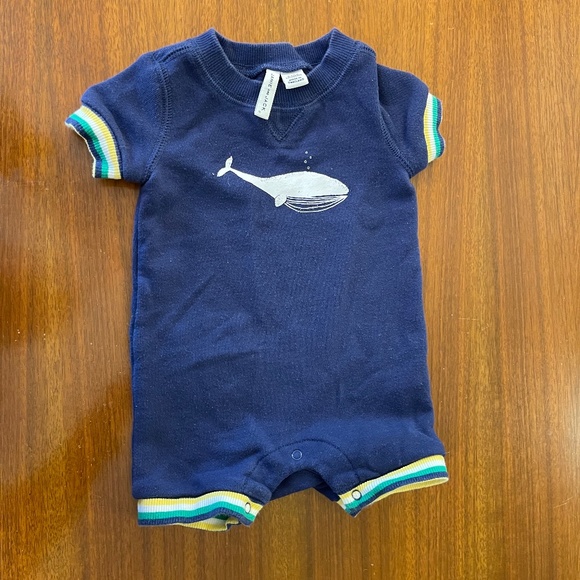 3 mo Onsie, Janie and Jack, Navy Whale - Picture 1 of 2